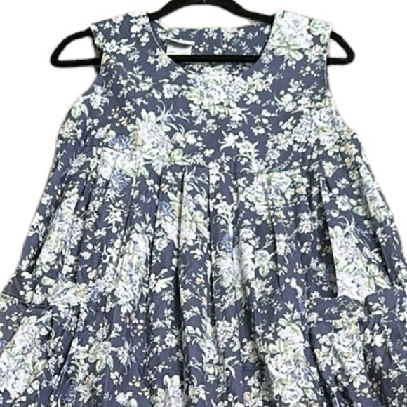 Laura Ashley floral print midi dress cotton size 8 - Picture 10 of 10